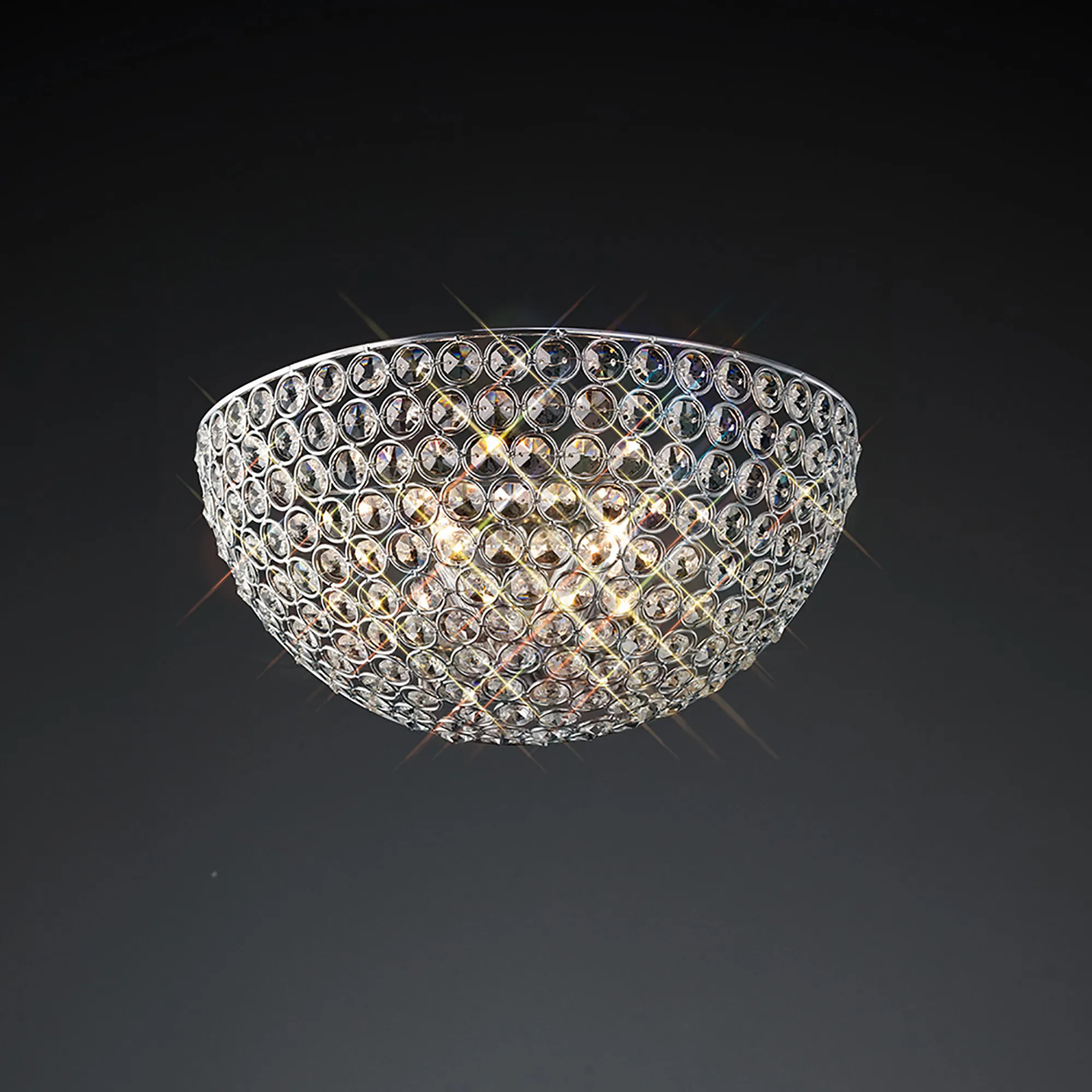 IL30198  Ava Crystal Wall Lamp 2 Light